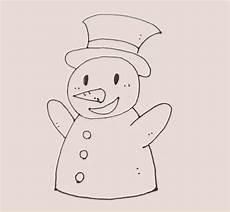 雪人画画图片大全